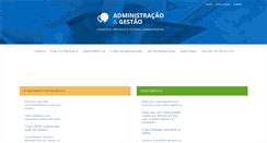 Desktop Screenshot of administracaoegestao.com.br